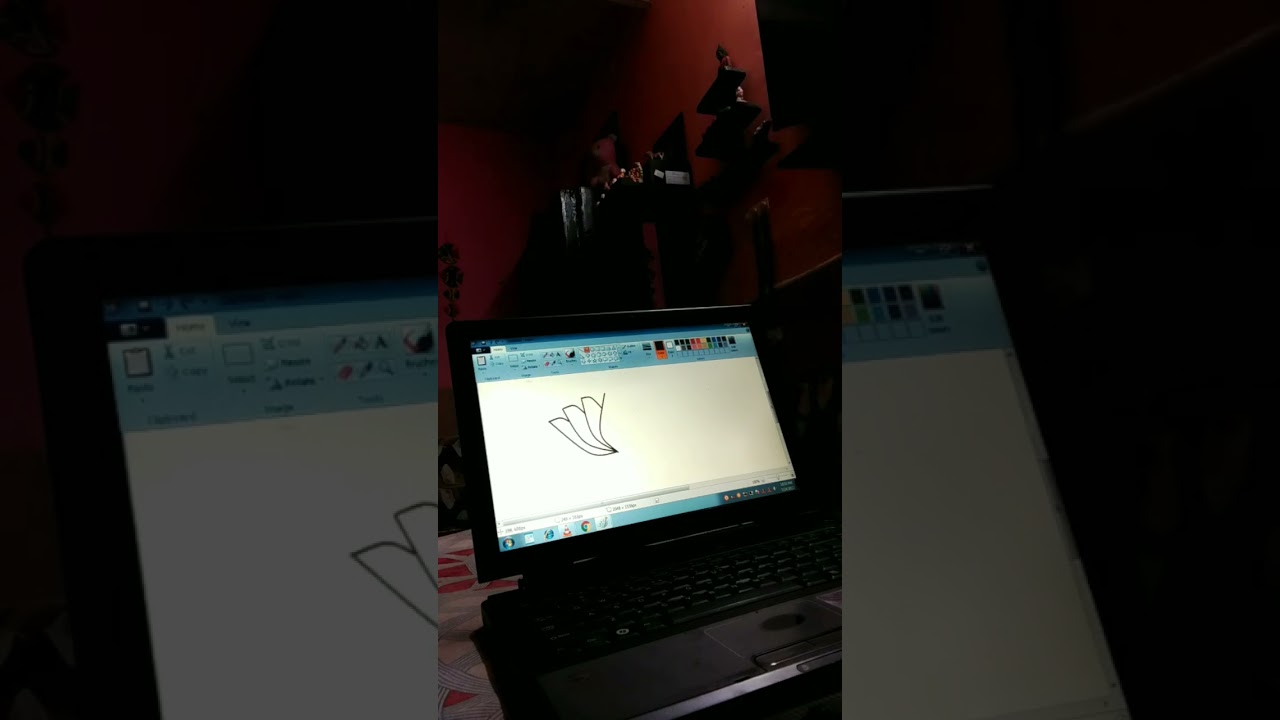 how to make lotus flower in ms paint 🤗