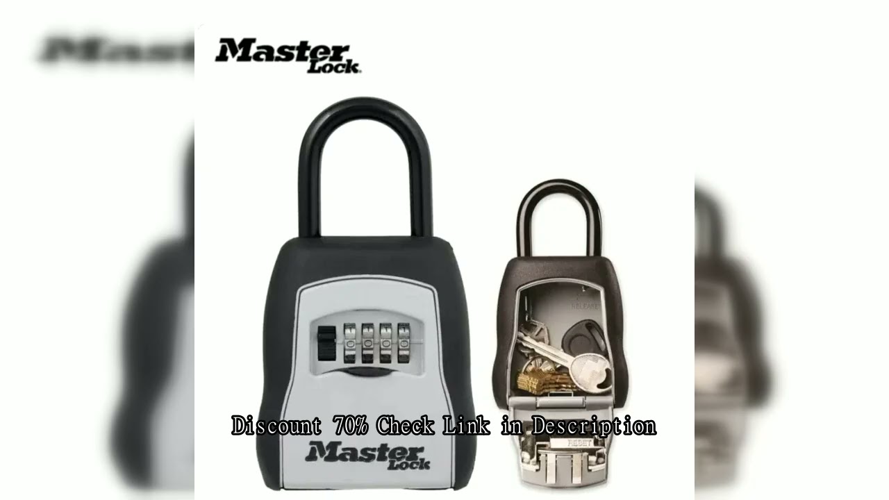 Master Lock Key Lock Box 5400D Outdoor Lock Box for House Keys Organizer Boxes Safe with Combination