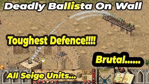 Deadly Ballistas Wall | Stronghold Crusader Toughest Defence Trick