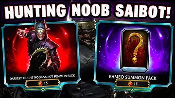 MK Mobile. Darkest Knight Noob Saibot Summon Pack Opening. Can We Get Him? Kameo Hunt!
