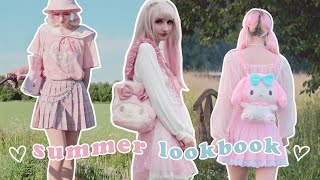 A PINK & MY MELODY THEMED LOOKBOOK 🌸 what i wore this summer