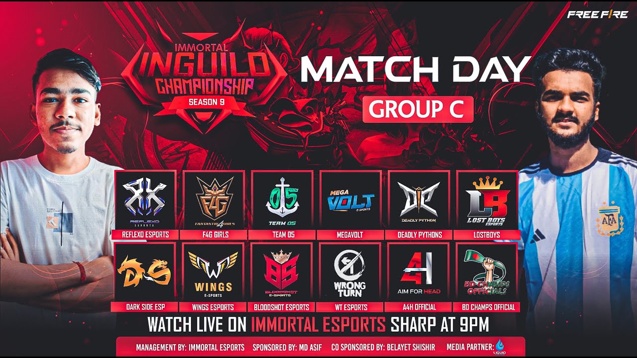[[ LIVE ]] GROUP - C// IMMORTAL INGUILD CHAMPIONSHIP//SEASON -9