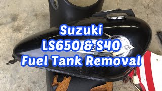 Suzuki LS650 Savage or S40 Boulevard Fuel Tank Removal