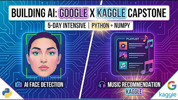 My Google X Kaggle Capstone Project: AI Face Detection & Music System using Python #Python #AI