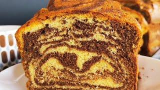 🇮🇹 Marble cake like in a pastry shop! A very easy recipe!