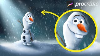 Disney's Olaf - Procreate tutorial 156 screenshot 4