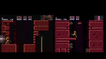 Super Metroid GT Code SpaceTime SpeedRun: WR vs My Gameplay Comparison (Synchronized Start)