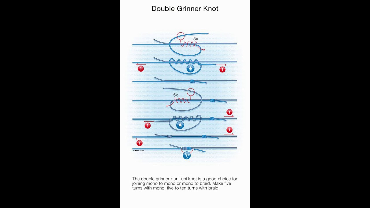 How to tie the 5 turn double grinner knot - Beausoleil