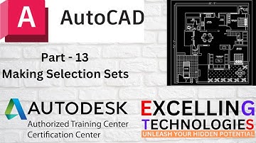 AutoCAD Part 13 - Making Selection Sets #autodesk #autocad #technology