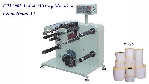 FPL320L Label Slitting Machine Working Video In USA Factory