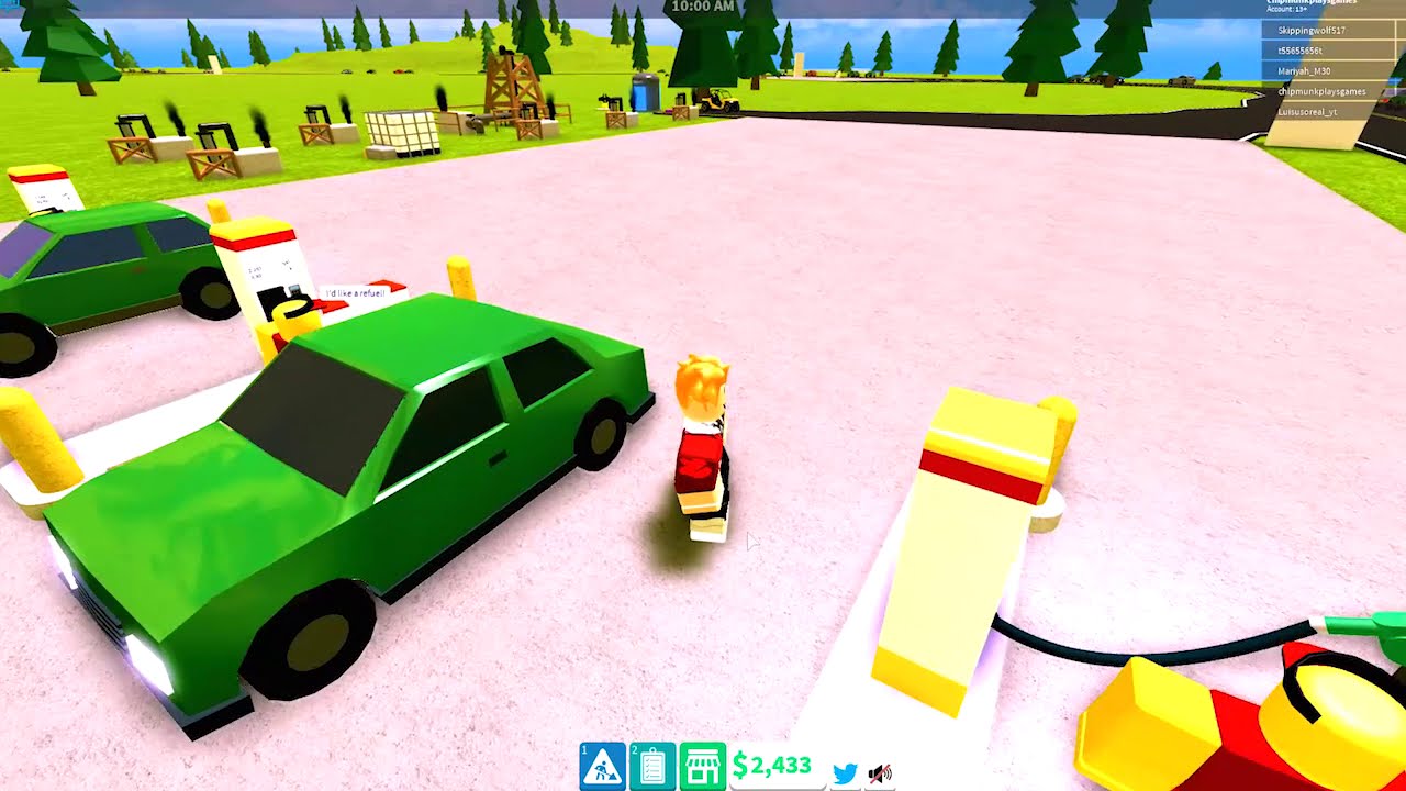 CHIPMUNK  VS $10,000,000 GAS STATION IN ROBLOX (Gas Station Simulator)