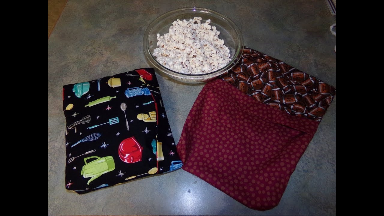 Sewing Tutorial for a Reusable Microwave Popcorn Bag - Easy and Beginner  Friendly Project - YouTube