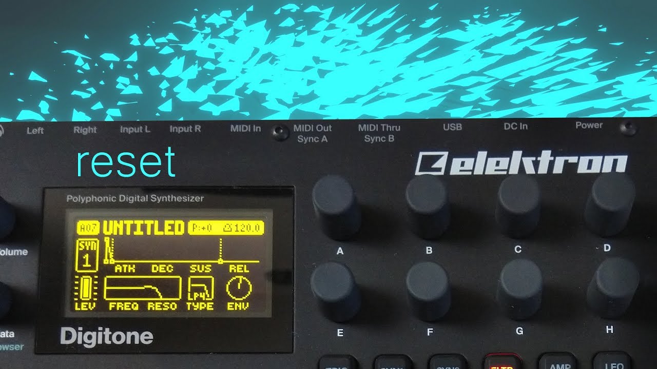 reset ... elektron digitone ambient