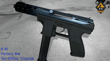 Tec 9  Blue Titanium  Wear/Float
