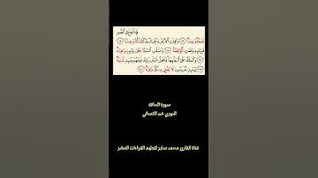 سورة الحاقة برواية الدوري عن الكسائي #القارئ_محمد_صابر