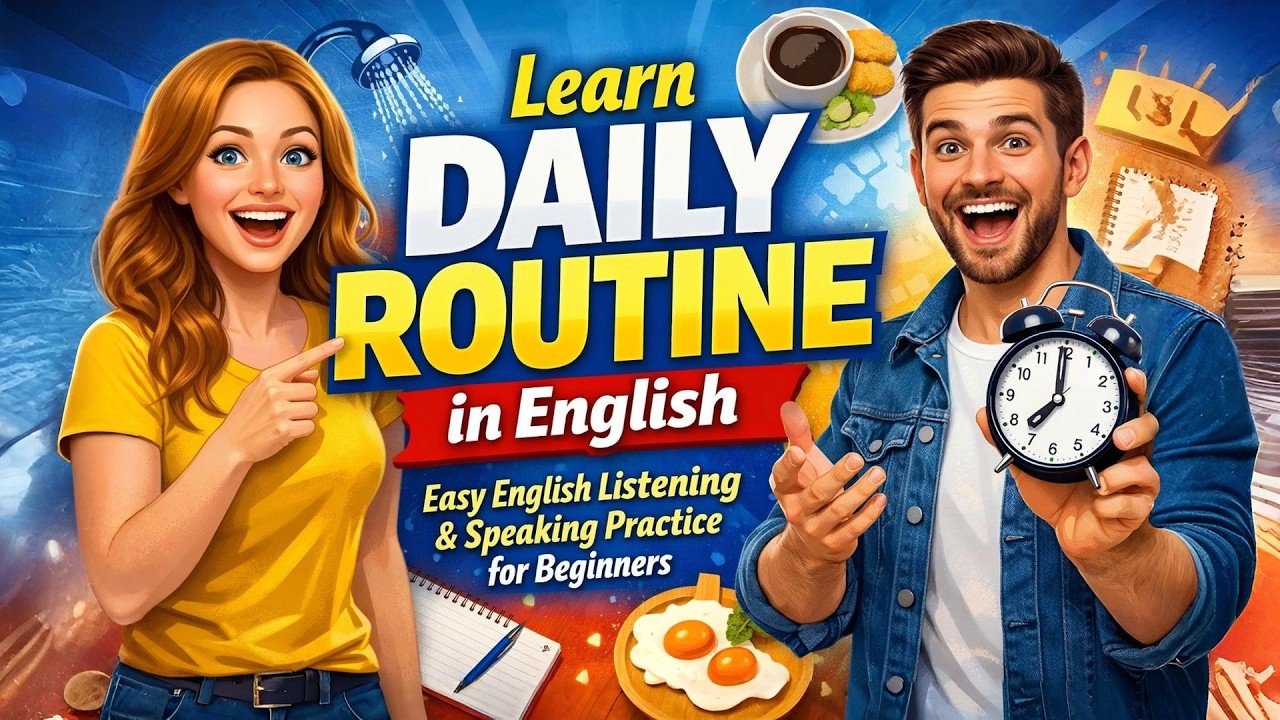Learn Daily Routine in English | Easy English Listening & Speaking ...