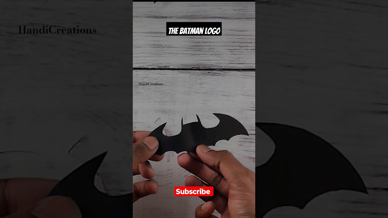DIY paper Batman logo | paper art | how to make Batman | origami Batman | Kirigami art 