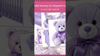 Baby Violet Nursery A4 Collection 30 Papers 20 Cliparts 5 Printables