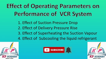 Factors Affecting Performance of VCR System |Suction & Discharge Pressure |Subcooling & Superheating