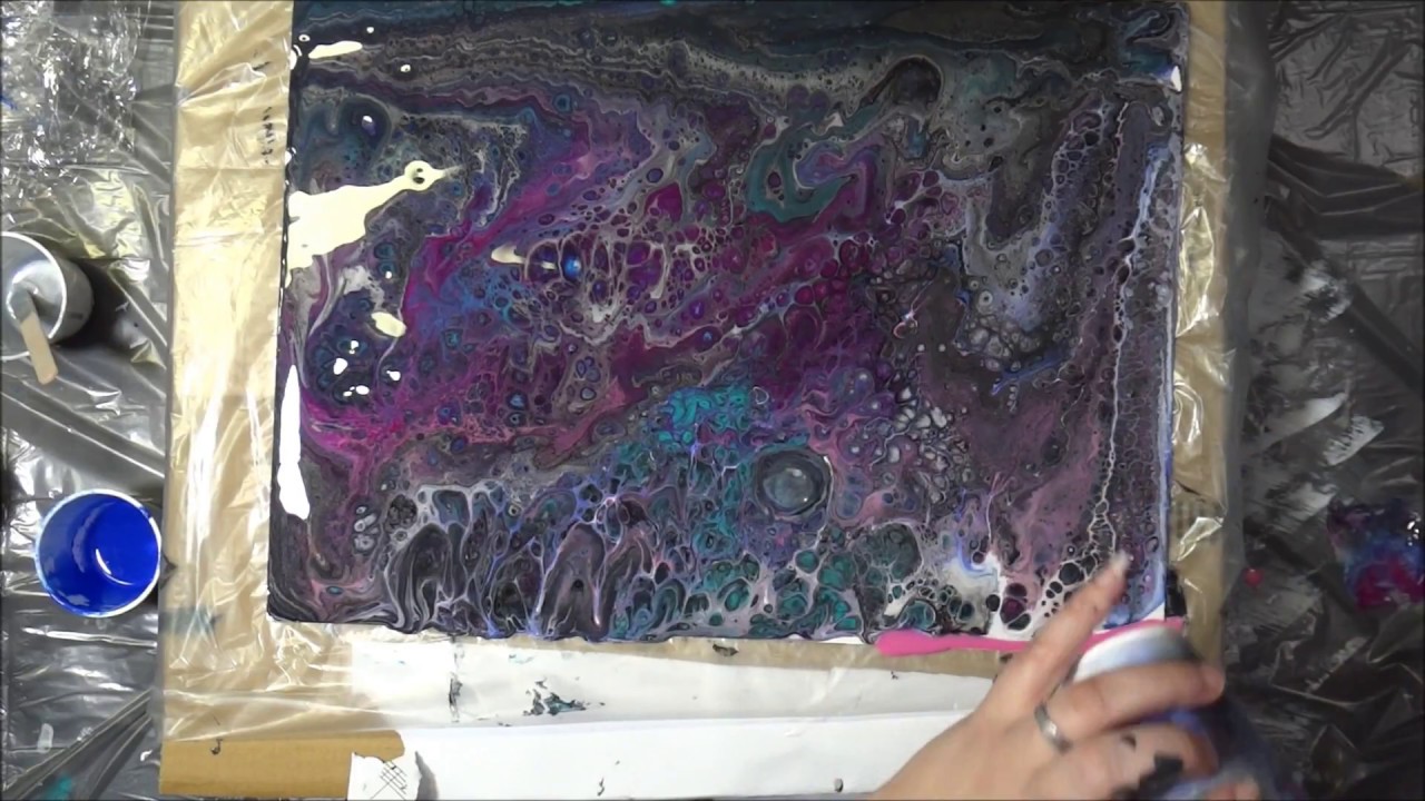Acrylic Pour Flip Cup with Dina Wakley Paints - YouTube