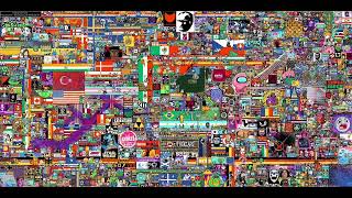Full Timelapse of Reddit r/place (2017 & 2022)