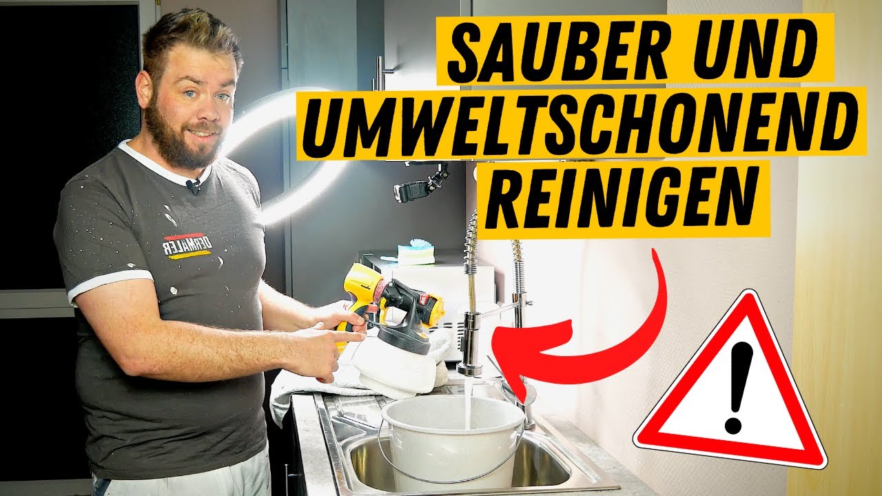 Wie du dein Wagner W 690 FLEXiO Farbsprühsystem sauber und umweltschonend reinigst