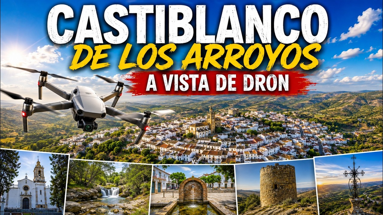 CASTILBLANCO DE LOS ARROYOS A VISTA DE DRON