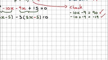 7.1 Solving quadratics by factorisation harder example