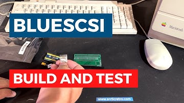 Modern BlueSCSI adapter build and testing on a Macintosh Classic from the 80