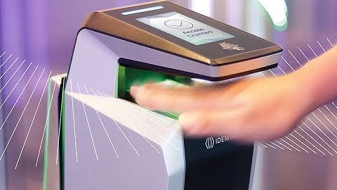 IDEMIA MorphoWave touchless fingerprint scanner for access control - fully touchless & hygienic