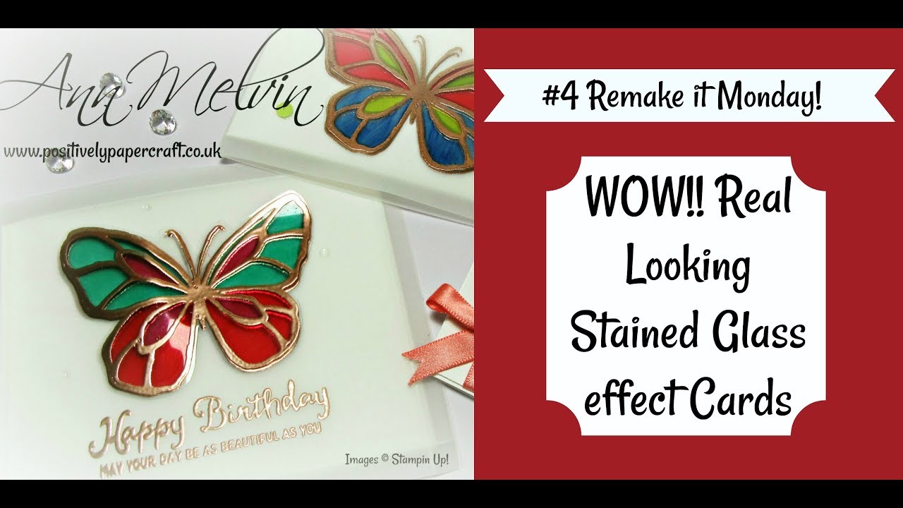 #4 Remake it Monday Gorgeous Stained Glass Effect Card!