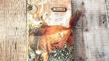Flip Through - Altered File Folder - Woodland Autumn / Fall Themed - Part 9 - Junk Journal