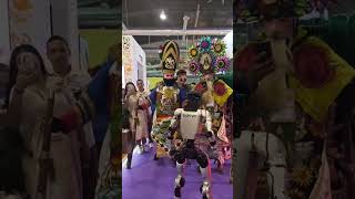 Humanoid Robot Dances With Traditional Carnival Performers