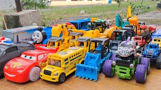 43.collection car toys, construction vehicles toys, police car toys, concrete mixer truck, tow truck