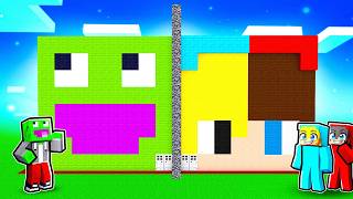 DOMEK PALIONA vs DOMEK OLKA I LEONA w Minecraft!