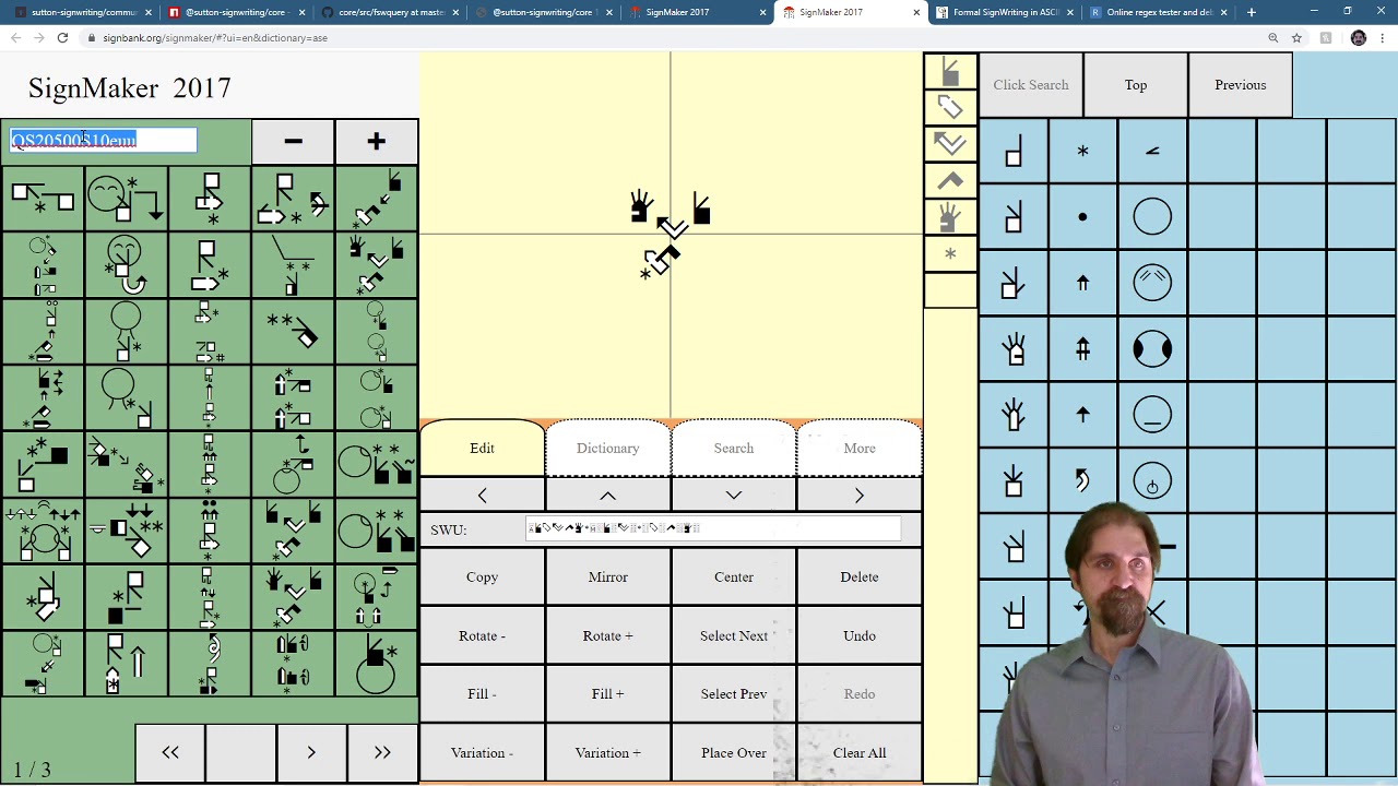 The Sutton SignWriting Core part three: Searching with FSW Query - YouTube