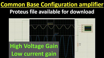 Common Base ( CB ) Amplifier in Proteus | Project file available for download