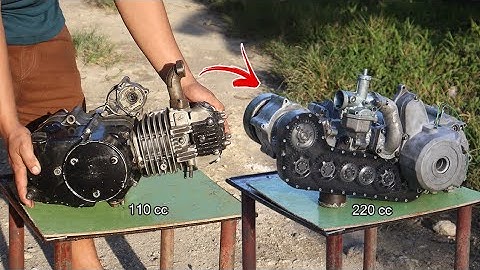 I Turn Motorcycle engine Into Opposed piston engine