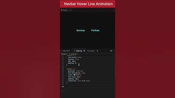 Navbar with Animated Hover Line | HTML CSS