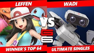 Genesis 6 SSBU - TSM | Leffen (Pokemon Trainer) VS WaDi (ROB) Smash Ultimate Winner's Top 64