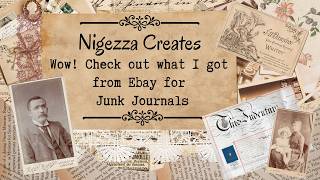 Ebay Haul For Junk Journals Plus Freebie