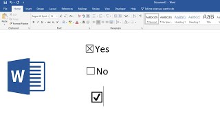 How to insert check box into MS Word and change the symbol to check-mark screenshot 4