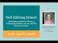 Self Editing Software Versus a Professional Editor: How to Get the Most Out of Both