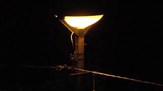 A flickering lantern