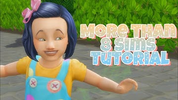 How To Have More Than 8 Sims Per Household Tutorial For The Sims 4 // STILL WORKS IN 2021!