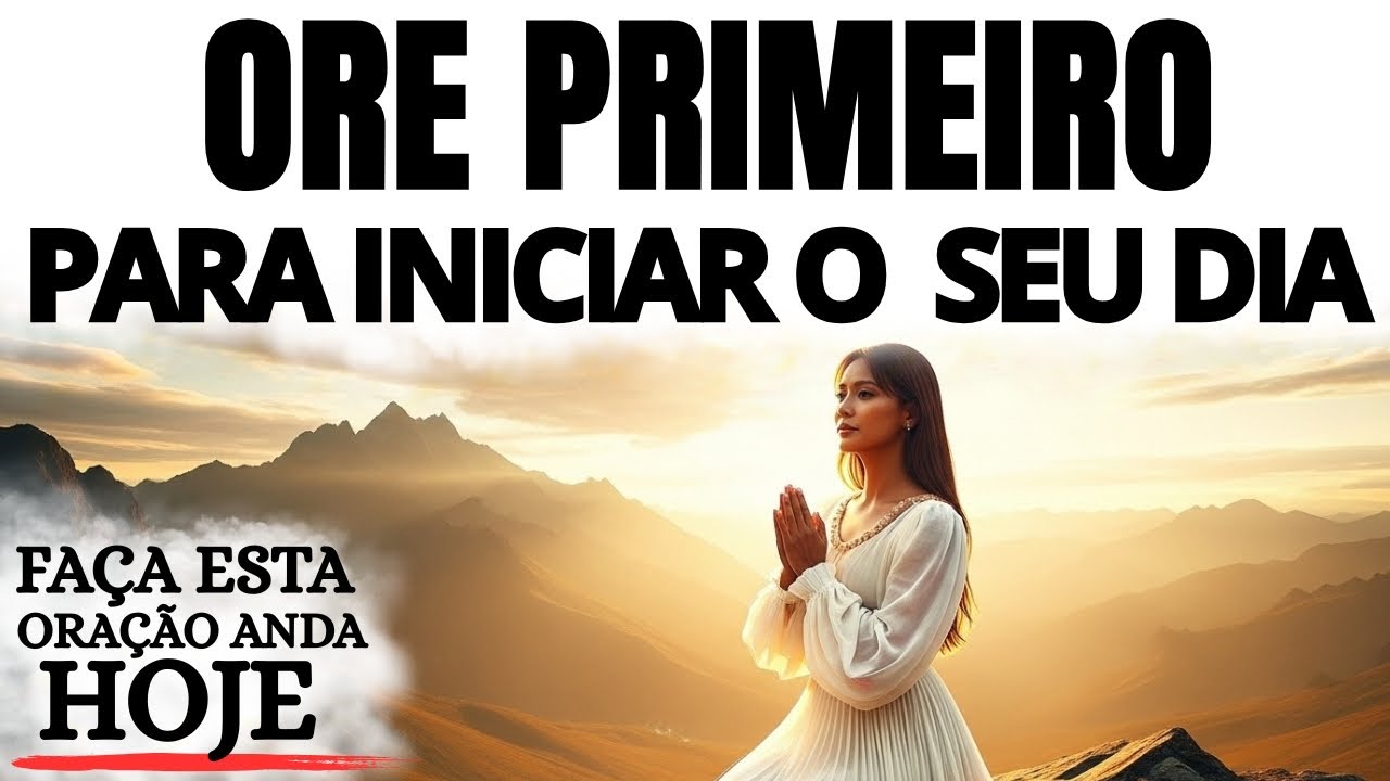ORAÇÃO DA MANHÃ | ANTES DE SAIR DE CASA OUÇA ISSO | DEUS TEM UM ALERTA PRA VOCÊ HOJE