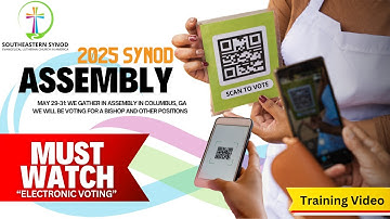 2025 Synod Election Video