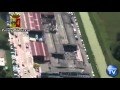 Aerial footage damage left by italian earthquake