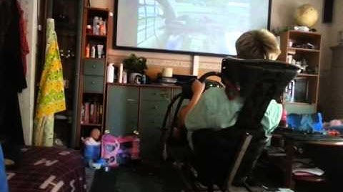 2dof diy simulator first run.