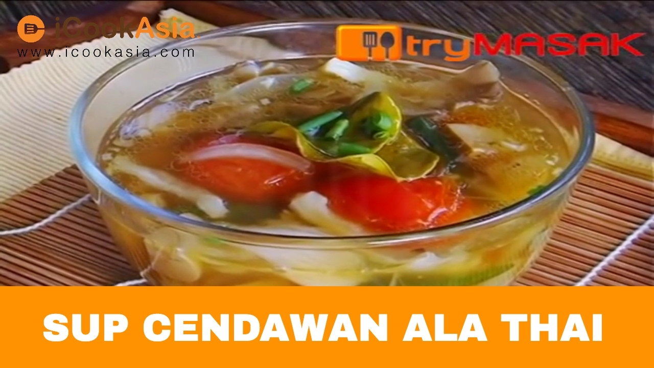 Resepi Sup Cendawan Tiram Ala Thai